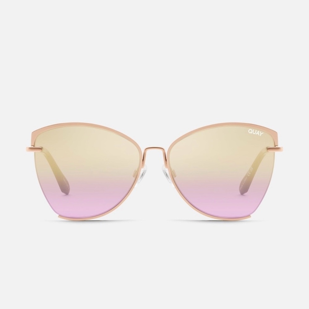 Quay Australia Dusk to Dawn Gold and Pink Sunglasses